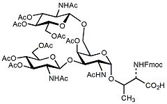 Sussex Research Related Products - Core 4 O-Glycan: Fmoc-Thr(GlcNAcβ(1-6)[GlcNAcβ(1-3)]GalNAc)-OH (Peracetate)
