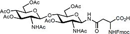 Sussex Research Related Products - N,N'-Diacetamido-D-chitobiose: Fmoc-Asn(GlcNAcβ(1-4)GlcNAc)-OH (Peracetate)