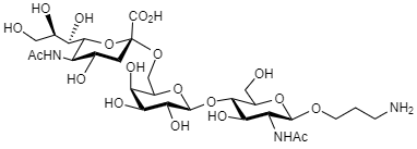 Sussex Research Related Products - Sialyl LacNAc Ligand: Neu5Acα(2-6)-LacNAc-β-Propyl-Amine