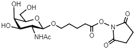 Sussex Research Related Products - N-Succinimidyl 4-carboxybutyl 2-acetamido-2-deoxy-β-D-galactopyranoside