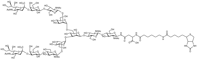 Sussex Research Related Products - Biantennary N-Glycan: A2 (Disialo 2,3) Glycan-sp-Biotin (6-aminohexanoic acid spacer)