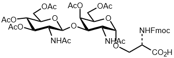 Sussex Research Related Products - Core 3 O-Glycan: Fmoc-Ser(GlcNAcβ(1-3)GalNAc)-OH (Peracetate)